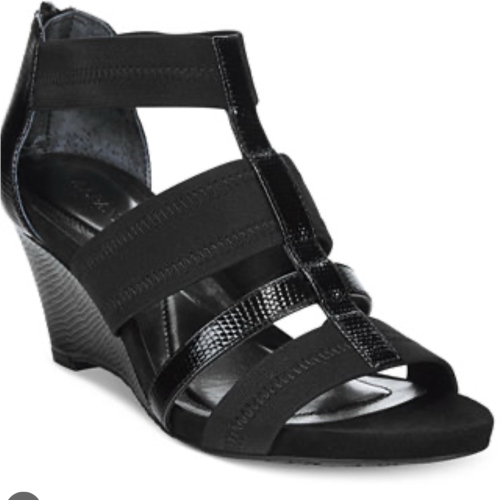 NWOB ALFANI WOMENS MAVENN WEDGE GLADIATOR SANDALS SHOES